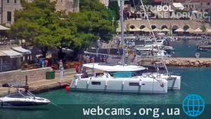 PTZ webcam in Bol town in Croatia