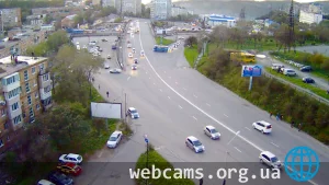 Веб-камера у съезда с улицы Адмирала Юмашева во Владивостоке