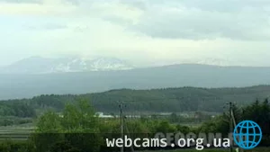 Веб-камера показывает гору Asahi-dake