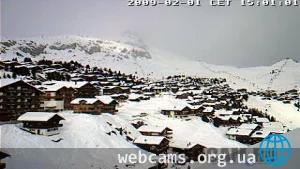 Веб-камера на горнолыжном курорте Бетмеральп, Швейцария