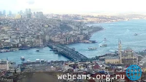 Поворотная веб-камера на башне Беязыт — вид на север, Стамбул