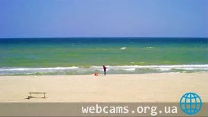 Webcam on the island of Biryuchy