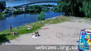 Веб-камера на пляже водно-лыжной базы, Чернигов