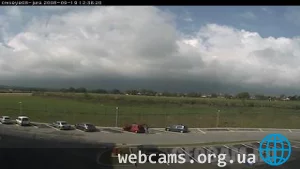 Вид со здания упралвения детектором CMS
