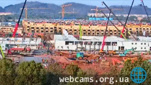 Huoshenshan Hospital Construction Webcam, Wuhan, China