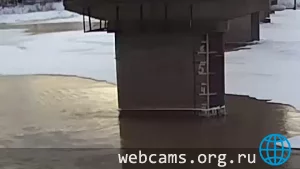 Webcam with a view of the water level scale in the Kondoma River, Kuzedeyevo