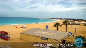 PTZ webcam on Palm Beach, Cape Verde