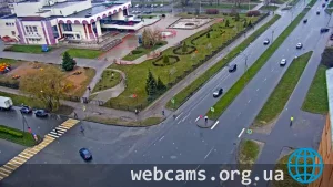 Webcam at the intersection of Lomonosov and Popov streets, Veliky Novgorod