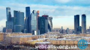 Поворотная веб-камера с видом на «Москва-Сити»