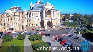 Webcam with a view of the Opera House in Odessa