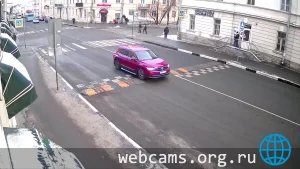 Веб-камера у перекрёстка Оранжерейной и Малой улиц, Пушкин