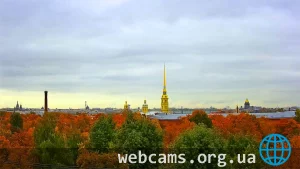 Веб-камера с видом на Петропавловскую крепость, Санкт-Петербург