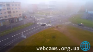 Webcam at the intersection of Pobeda and Fedyuninsky streets, Lomonosov
