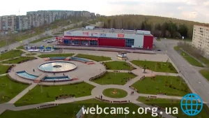 Веб-камера у городского фонтана Прокопьевска