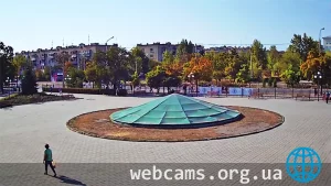 Веб-камера у фонтана городского дворца культуры в Северодонецке