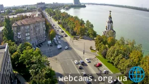 Веб-камера на Сичеславской набережной, Днепр