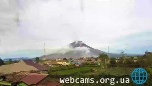 Sinabung volcano webcam