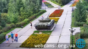 Веб-камера у танка «Т-72» в Парке Победы в Бийске