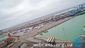 Webcam in Trelleborg port: central station