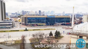 Webcam on Victory Square in Kyiv, Ukraine