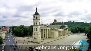 Веб-камера на Кафедральной площади Вильнюса