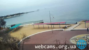 Веб-камера на пляже санатория «Золотой берег», Евпатория, Крым